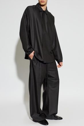 Fear of God Wool Pleated Trousers, Mens, Grey