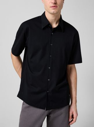 Theory Mens Irving structure knit shirt