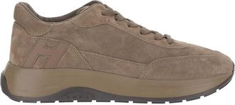 Hogan Brown Hi-Light Suede Sneakers