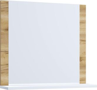 ebuy24 Vcm specchio bagno senza telaio specchio da parete design sottile dimensioni ca. a. 55 x l. 60 x p. 17 cm Specchio da parete - Lendas (Rovere Miele