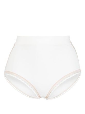 Eres Tempo high-waist lace-trim briefs - White
