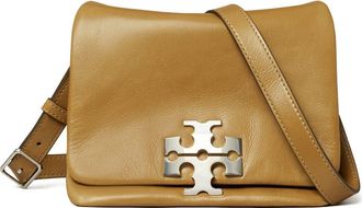 Tory Burch Kira Soft Leather Shoulder Bag in Wren Brown at Nordstrom