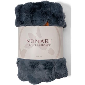 Little Giraffe Cloudscape Throw Blanket in Tempest Blue Grey at Nordstrom