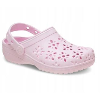 OEM Zuecos Crocs Classic Floral Con Recortes Para Ni&ntilde;os T 210944 C7 I Eu 2324 Rosa Leche