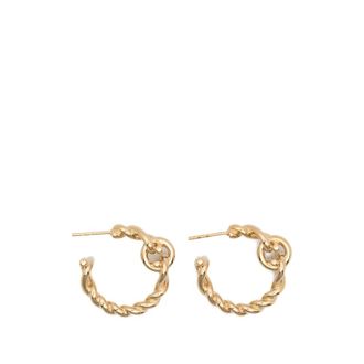 Ferragamo Earrings, female, Yellow, Size: ONE SIZE Gancini Small Earrings