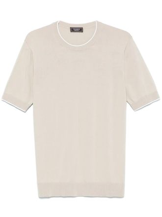 PESERICO Katoenen T-shirt - Beige
