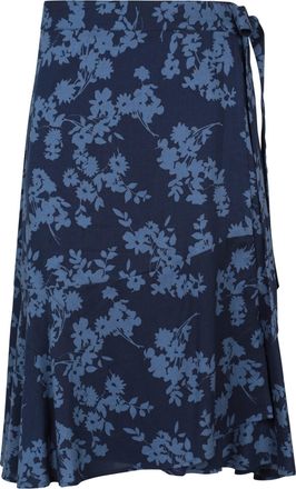 Mountain Warehouse Dames Papamoa Bloemen Wikkelrok (Donkerblauw)