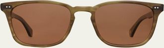 Garrett Leight Mens Earvin Acetate Square Sunglasses