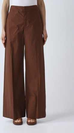 Twinset Pantaloni palazzo in cotone stretch