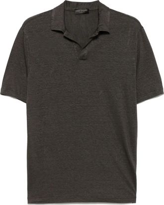 Dell'Oglio T-shirt in lino - Marrone