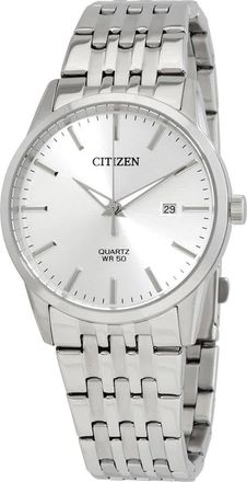 Citizen Quartz Silver Dial Stainless Steel Mens Watch BI5000-87A