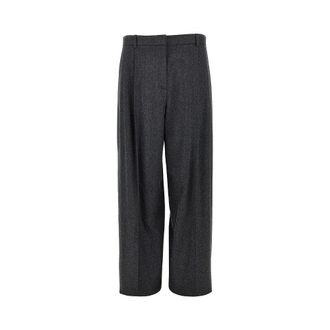 Khaite August pleated flannel pants Woman 8