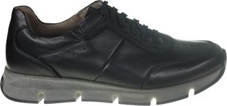 Gabor Leren Sneaker - Wandelschoen - Heren - Sneakers - Zwart - 40 1/2 EU - Leer - Schoenen