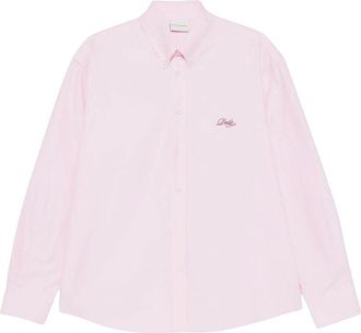 Dr&ocirc;le de Monsieur Dr&ocirc;le Boxy Shirt - Heren - Casual Overhemden - Roze - M - Katoen - Overhemden