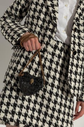 Kurt Geiger Shoulder Bag Heart Micro, Womens, Black