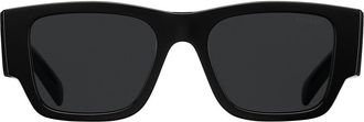 Prada Symbole square-frame sunglasses - men - Acetate - One Size - Black
