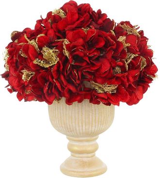 Creative Displays Inc. Handmade Glitter Holiday Hydrangeas In Pedestal Vase