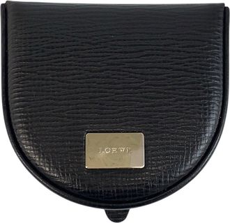 Loewe Black Leather Coin Purse/Coin Case (Pre-Owned)