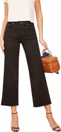 Reformation Stretch Flood Jeans In Black