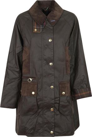 Barbour Icons Modern Beaufort Waxed Jacket - Dames - Mantels - Groen - Maat: S Katoen