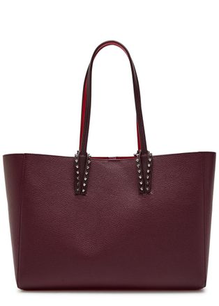 Christian Louboutin Cabata Small Grained Leather Tote bag - Brown - One Size