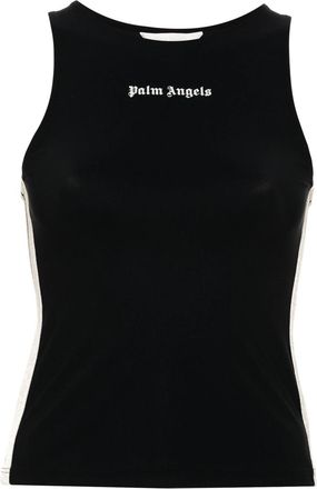 Palm Angels Black Logo-print Tank Top