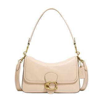 Coach Coach Soft Calf Leather Tabby Shoulder Bag, Ivory, One Size