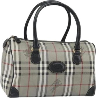 Burberry Pre-owned Handbags, female, Gray, Size: ONE SIZE Pre-owned Hand Bag