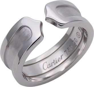 Cartier White Gold White Gold (18K) Band Ring (Pre-Owned)