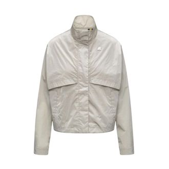 K-Way K-Way, Light Jackets, female, Beige, Size: S Aubette Satin Glass Jacket