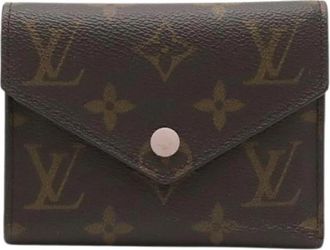 Louis Vuitton Pre-owned Monogram Victorine Portemonnee - Dames - Vintage Accessoires - Bruin - ONE Size - Vintage