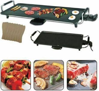 Trade Shop Traesio - Teppanyaki Xl Griglia Piastra Con Rivestimento Antiaderente Tavolo Riscaldante - - Trade Shop
