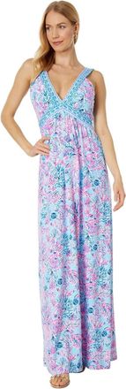 Lilly Pulitzer Serena Maxi Dress Multicolor Sleeveless V-Neck JDM2687