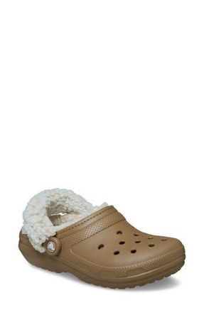 Crocs Classic Fleece Lined Clog in Sepia at Nordstrom Rack, Size 7