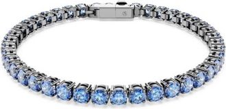 Swarovski Matrix Rhodium-Plated Crystal Bracelet, Size XL