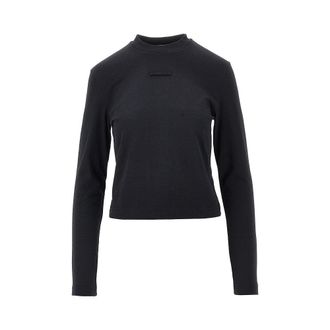 Jacquemus Long-sleeved Gros Grain T-shirt Woman M