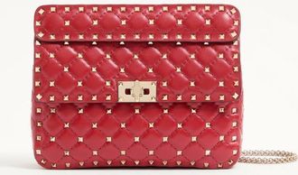 Valentino Garavani Medium Nappa Rockstud Spike Bag Woman ROSSO VALENTINO UNI