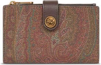 Etro Portafoglio con stampa paisley jacquard - Marrone