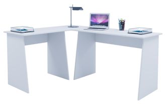 ebuy24 Mesa De Ordenador Vcm Escritorio De Esquina Dimensiones Conjunto General Aprox. Al. 74 X An. 135 X T. 105 Cm Paneles Laterales Elegantes Escritorio - 