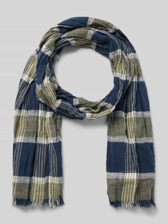 Camel Active Schal mit Fransen in Oliv, Gr&ouml;&szlig;e 1