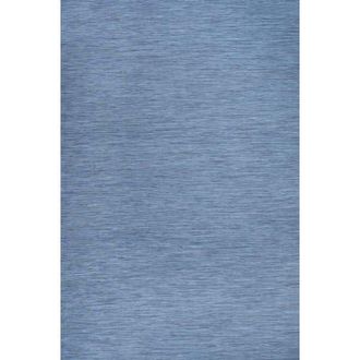 Jonathan Y Designs Ethan Modern Flatweave Solid Indoor/Outdoor Area Rug in Blue at Nordstrom, Size 4Ft 0In X 6Ft 0In