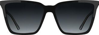 Calvin Klein Womens Classic Butterfly Sunglasses - Black