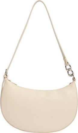 BCBGeneration Chain Detail Crescent Hobo Bag in Stone at Nordstrom Rack