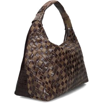 N&uacute;noo Maxi Dandy Braided - Dames - Tassen - Bruin - Maat: ONE Size