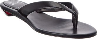 Christian Louboutin Miss Z Leather Thong Sandal