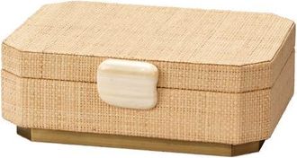 Jamie Young Co. Eden Raffia Decorative Box in Natural at Nordstrom