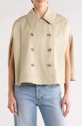 Avec Les Filles Trench Cape in Light Sage at Nordstrom Rack, Size X-Large