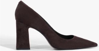 Schutz Womens Eleanor Suede Pump In Coffee Bean