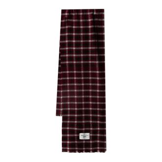 Marc O'Polo Geruite sjaal - Dames - Accessoires - Rood - Maat: ONE Size Wol