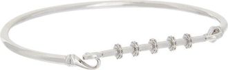 Meshmerise Bar 0.20 Ct. Tw. Diamond 18K Over Silver Bangle Bracelet